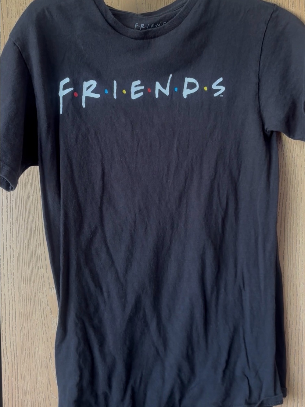 Friends Logo Black Kids T‑Shirt